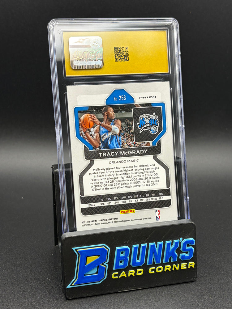 2021-22 Tracy McGrady Green Panini Prizm CGC Pristine 10
