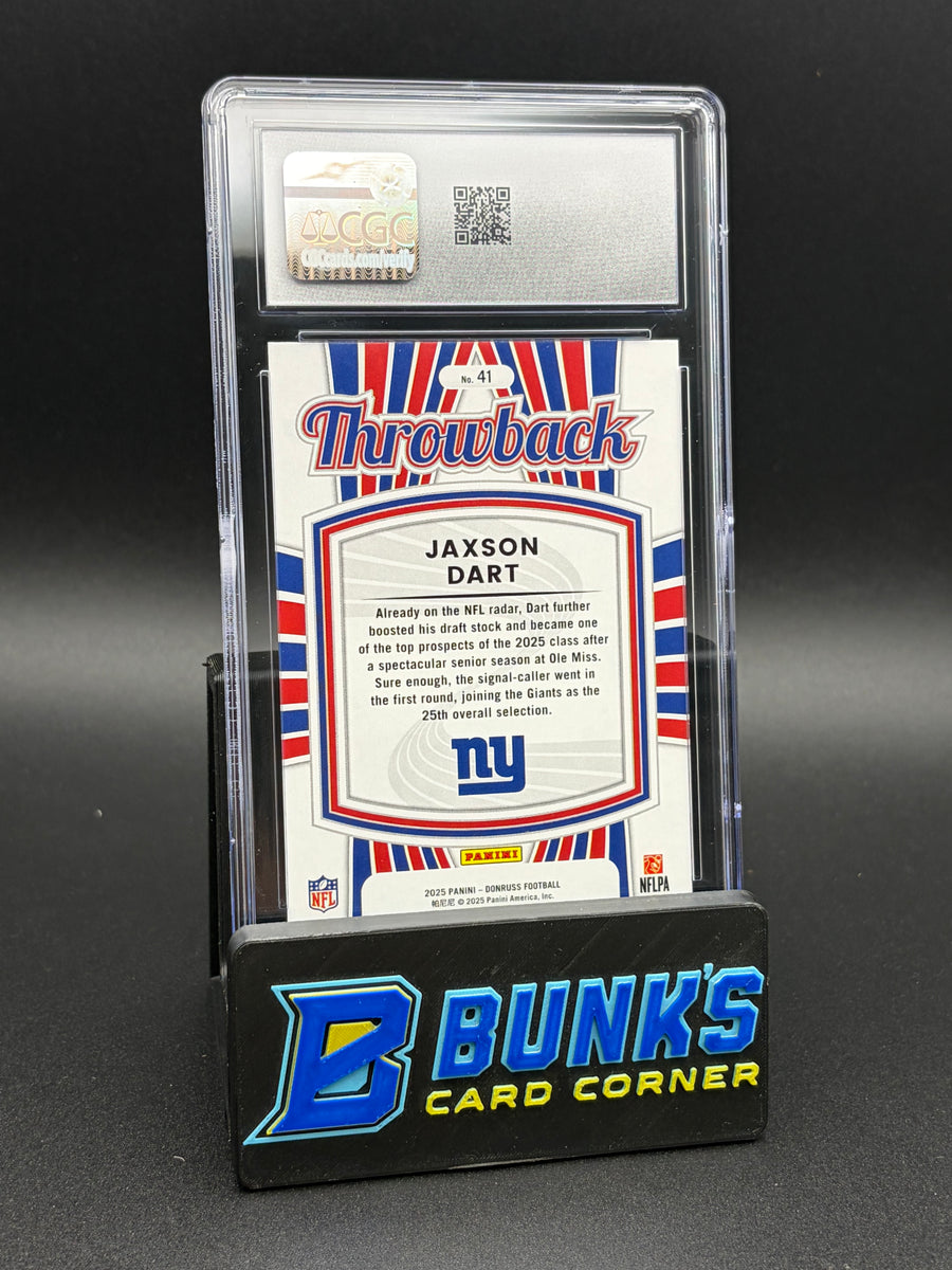 2025 Jaxson Dart Rated Rookies Throwback Donruss CGC 10