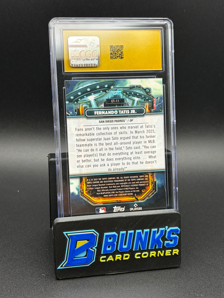 2025 Fernando Tatis Jr Extraterrestrial Talent Cosmic Chrome CGC Pristine 10