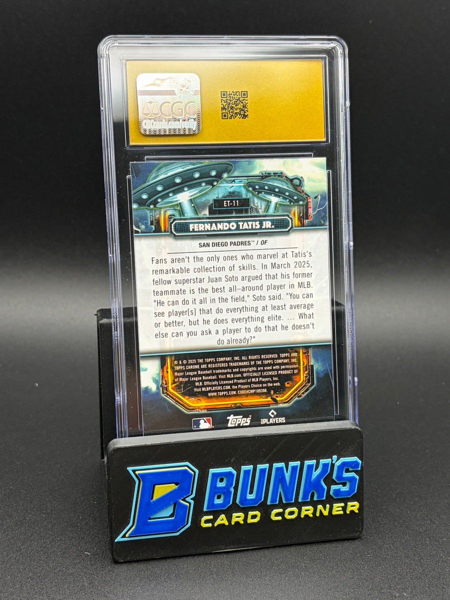 2025 Fernando Tatis Jr Extraterrestrial Talent Cosmic Chrome CGC Pristine 10