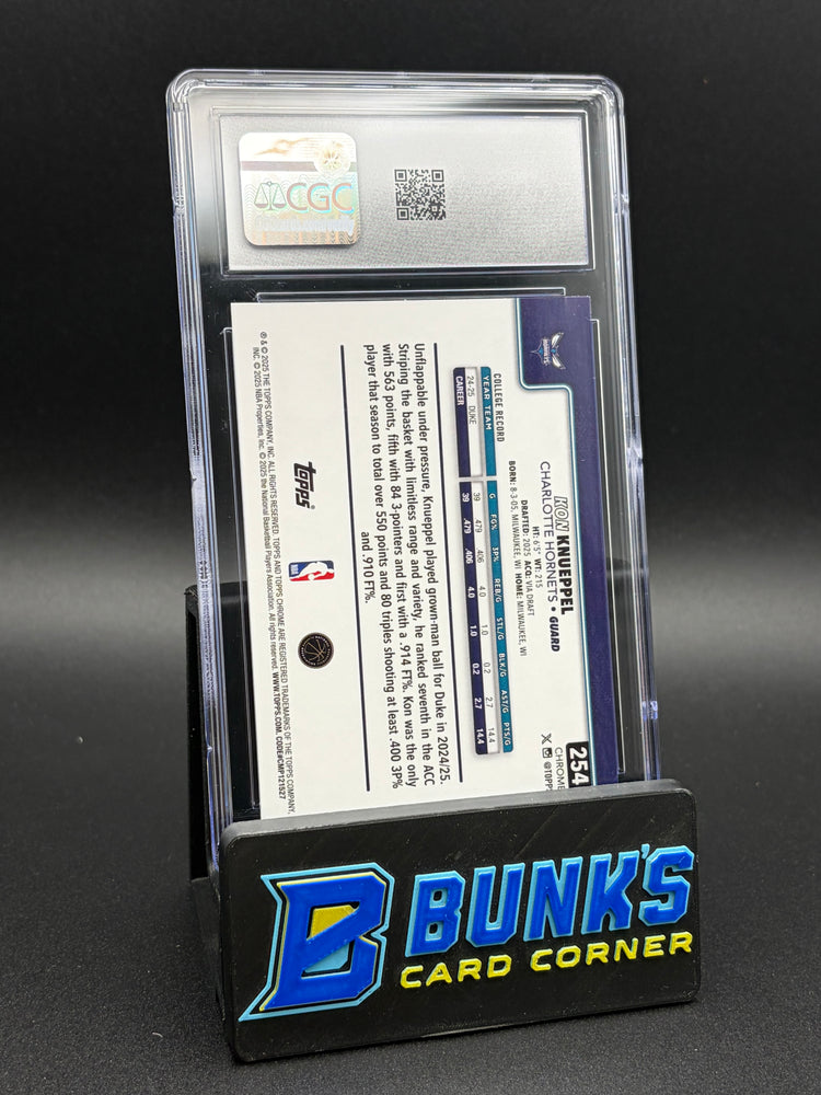 2025-26 Kon Knueppel Variation Topps Chrome CGC 9 RC