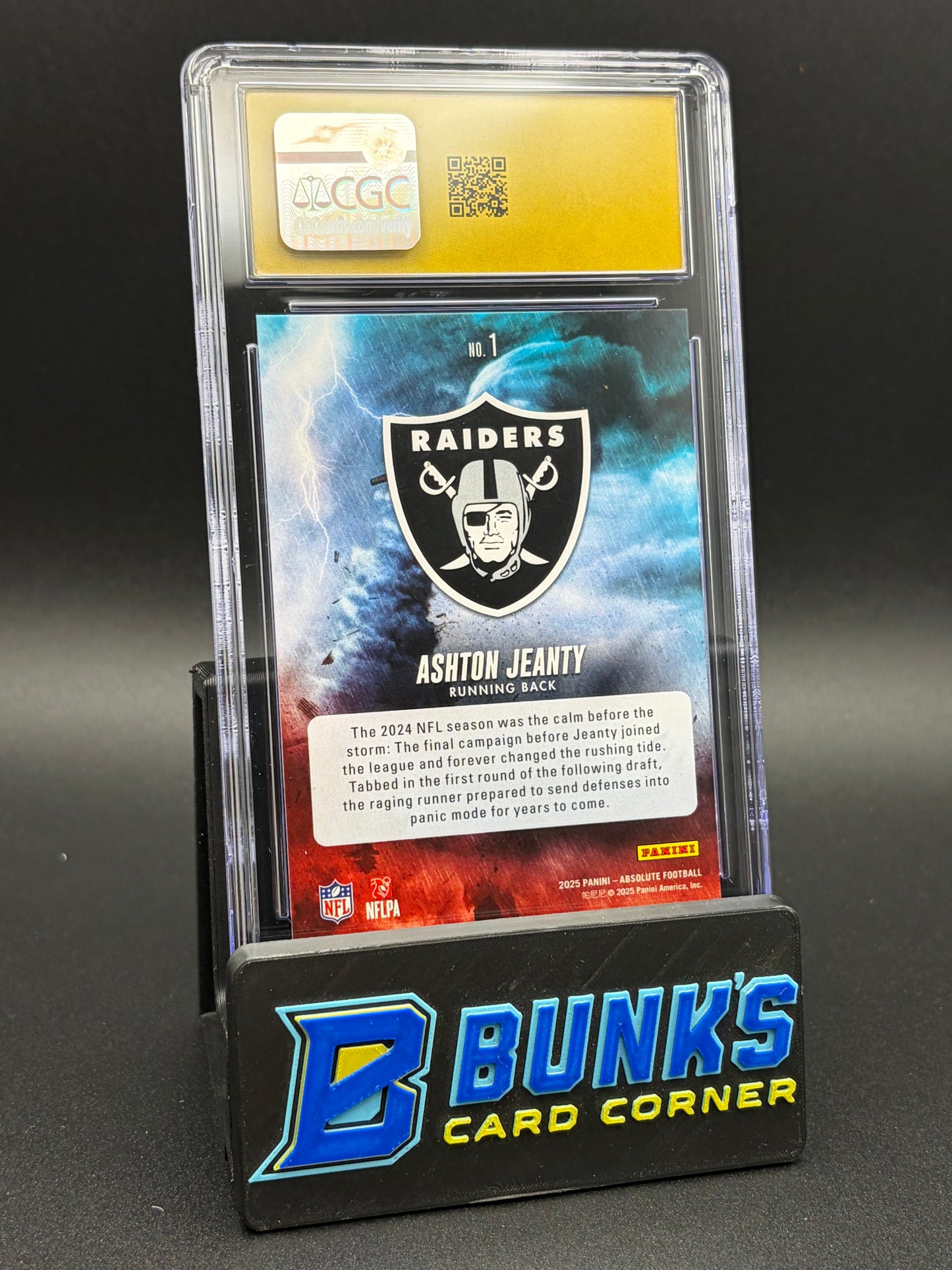 2025 Ashton Jeanty By Storm Absolute CGC Pristine 10 RC