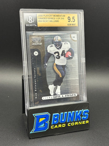 2000 Ricky Williams Graded Series 1/210 Beckett 9.5