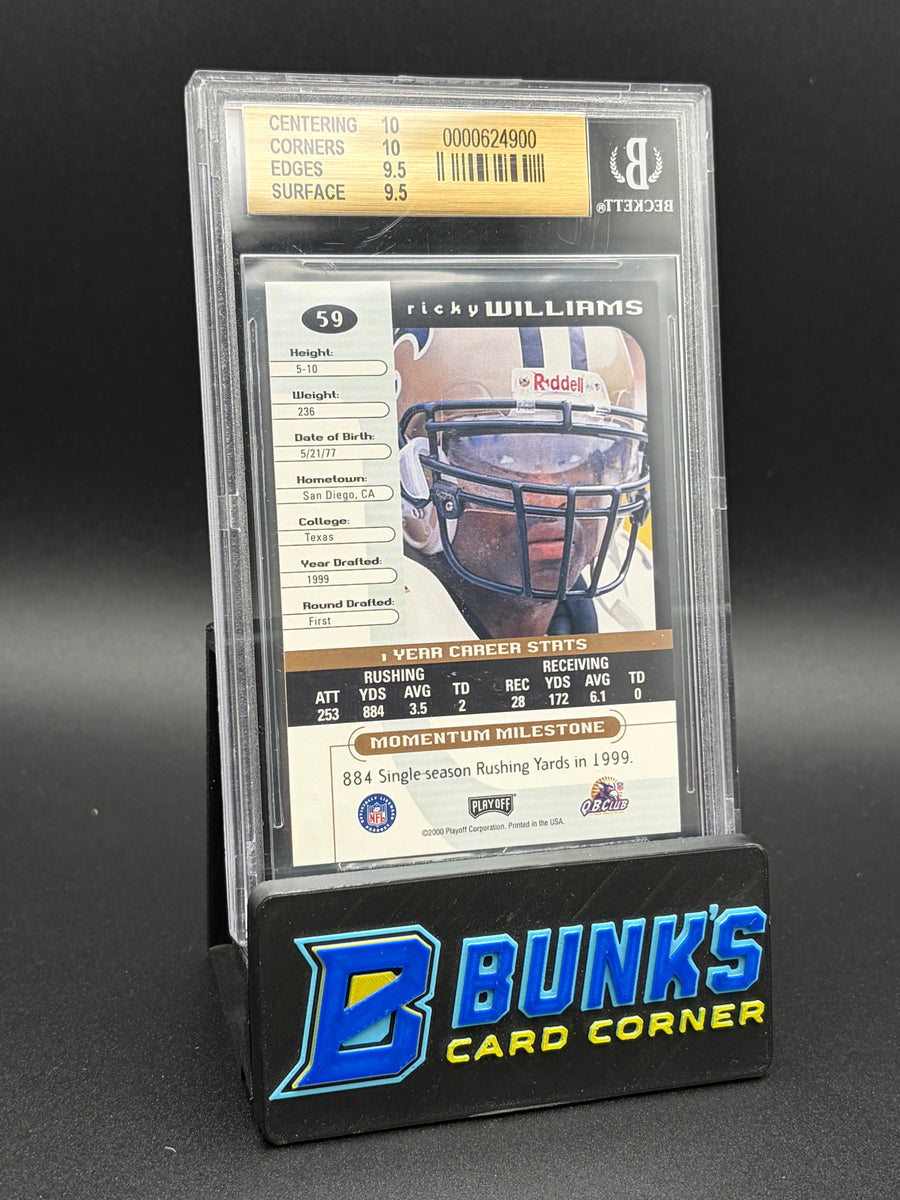 2000 Ricky Williams Graded Series 1/210 Beckett 9.5