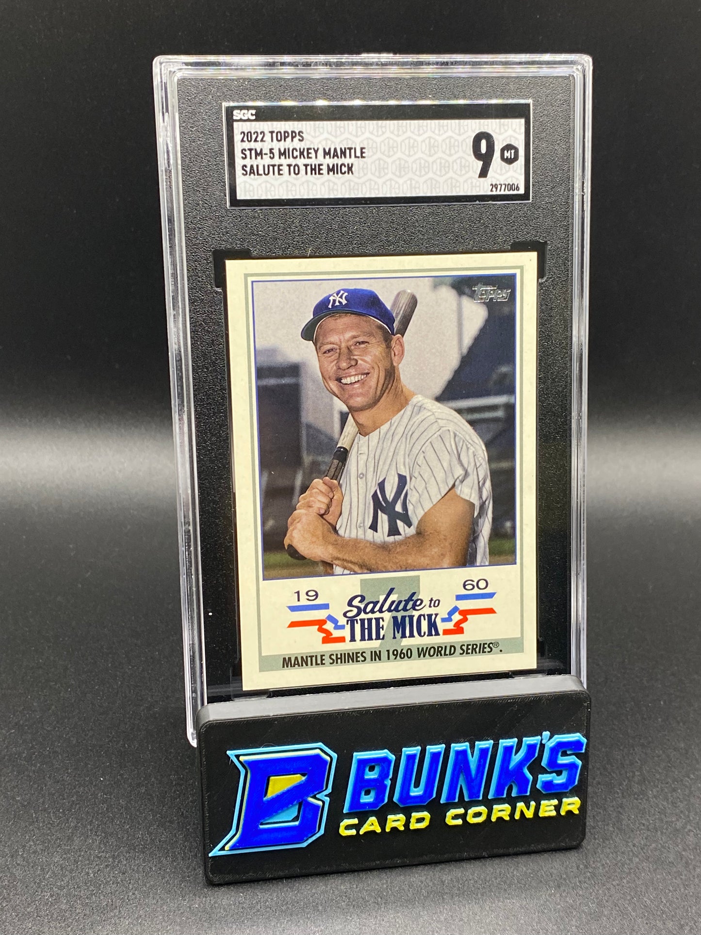 2022 Mickey Mantle Salute To The Mick SGC 9