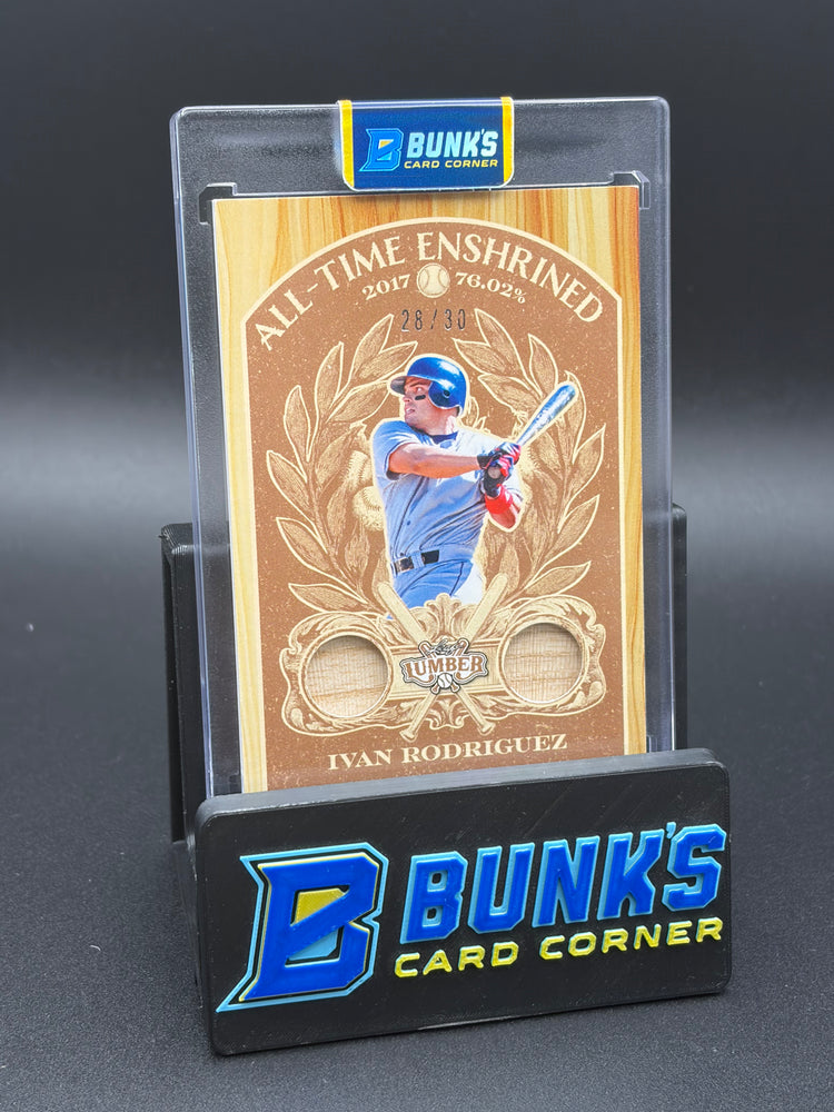 2025 Ivan Rodriguez Leaf Memorabilia All Time Enshrined 28/30