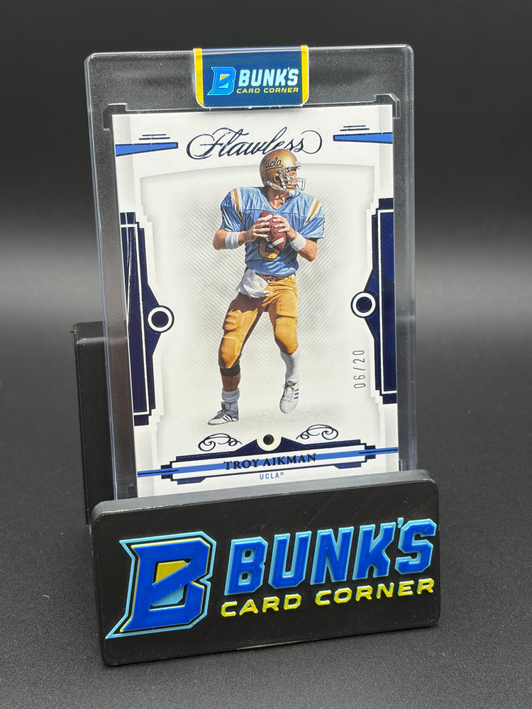 2022 Troy Aikman Flawless Collegiate Sapphire 6/20