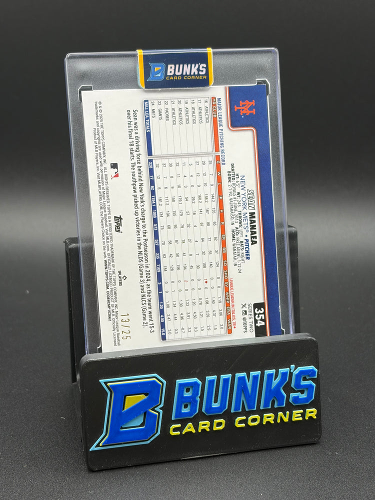 2025 Sean Manaea Topps Hardwood 13/25