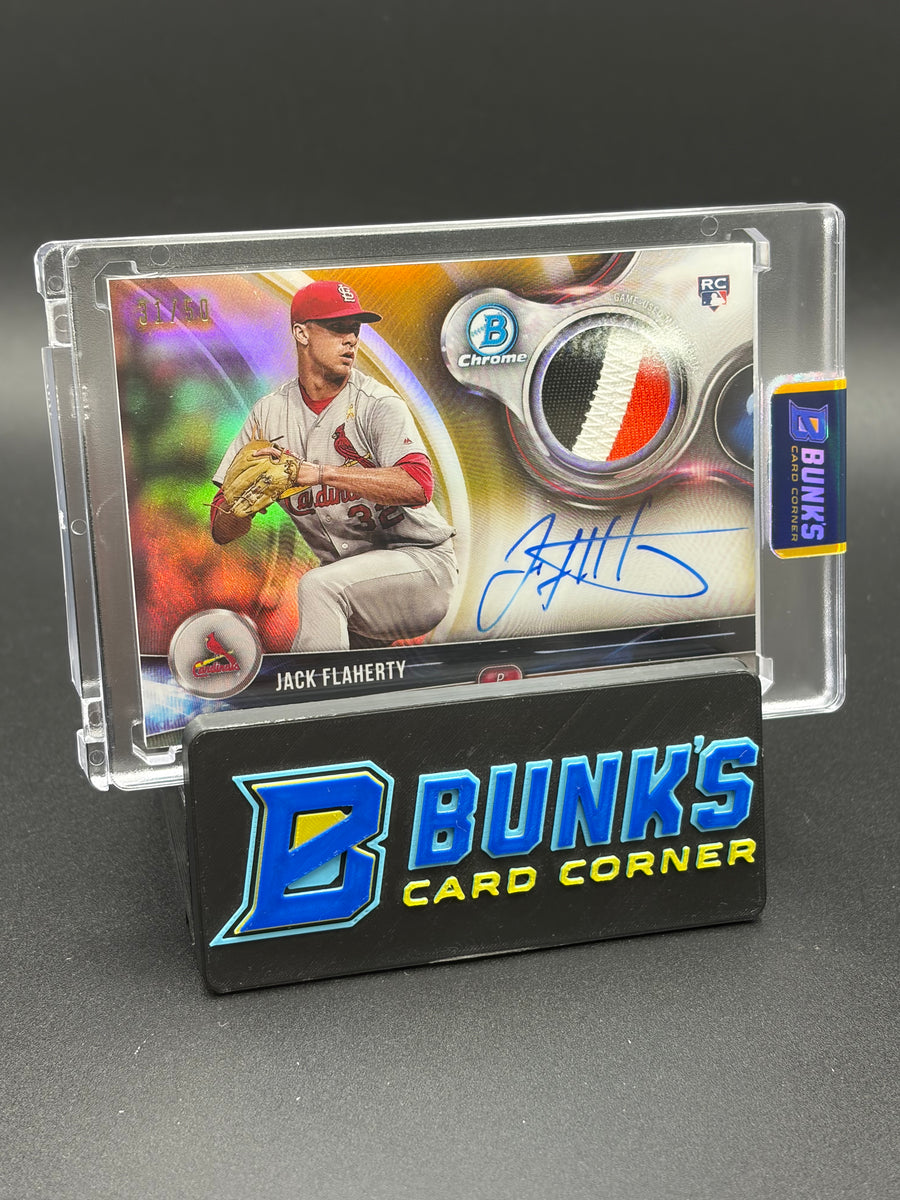 2018 Jack Flaherty Relic Bowman Chrome 31/50