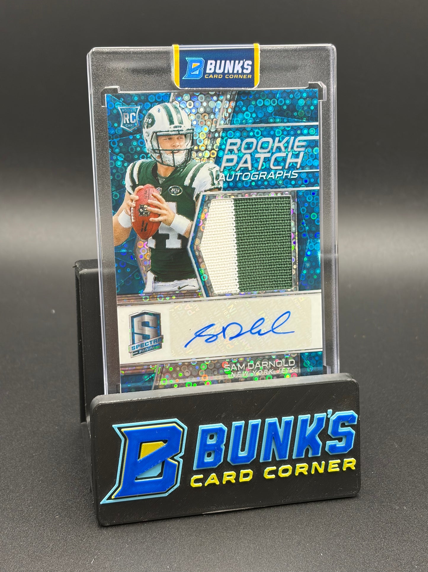 2018 Sam Darnold Spectra Rookie Patch Auto 27/75 RC