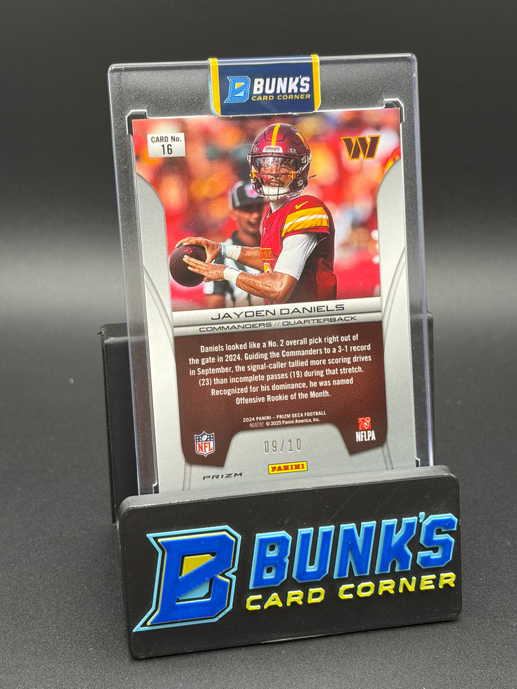 2024 Jayden Daniels Prizm Panini Deca 9/10 RC
