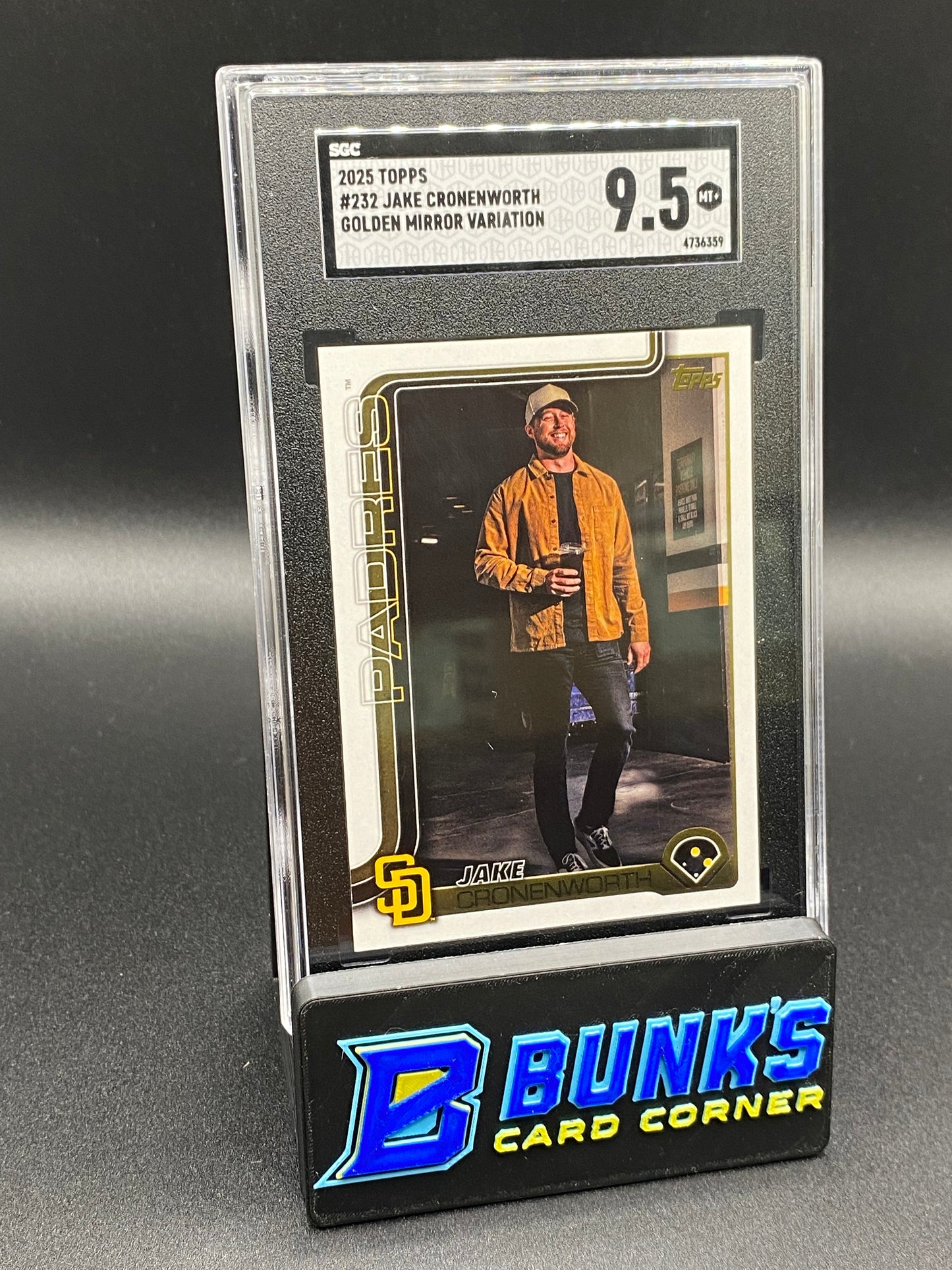 2025 Jake Cronenworth Golden Mirror Variation SGC 9.5