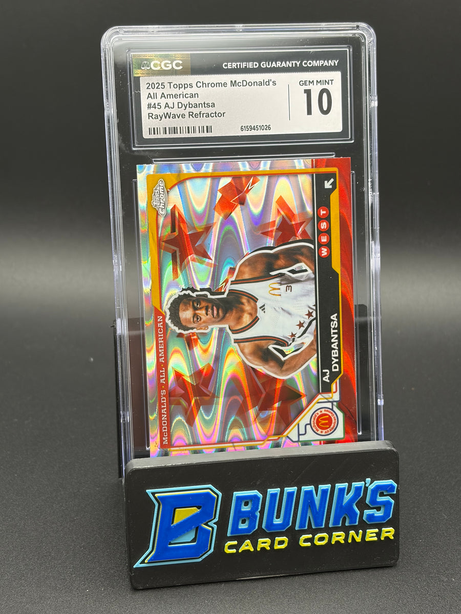 2025 AJ Dybantsa RayWave Refractor All American CGC 10
