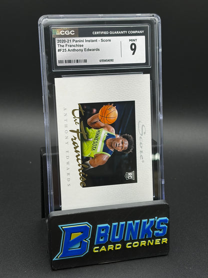 2020-21 Anthony Edwards The Franchise Panini Instant Score CGC 9 1/2269