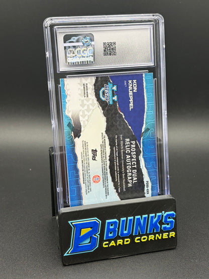 2024-25 Kon Knueppel Prospect Dual Relic Auto Bowman Uni Best CGC AU Auto 10