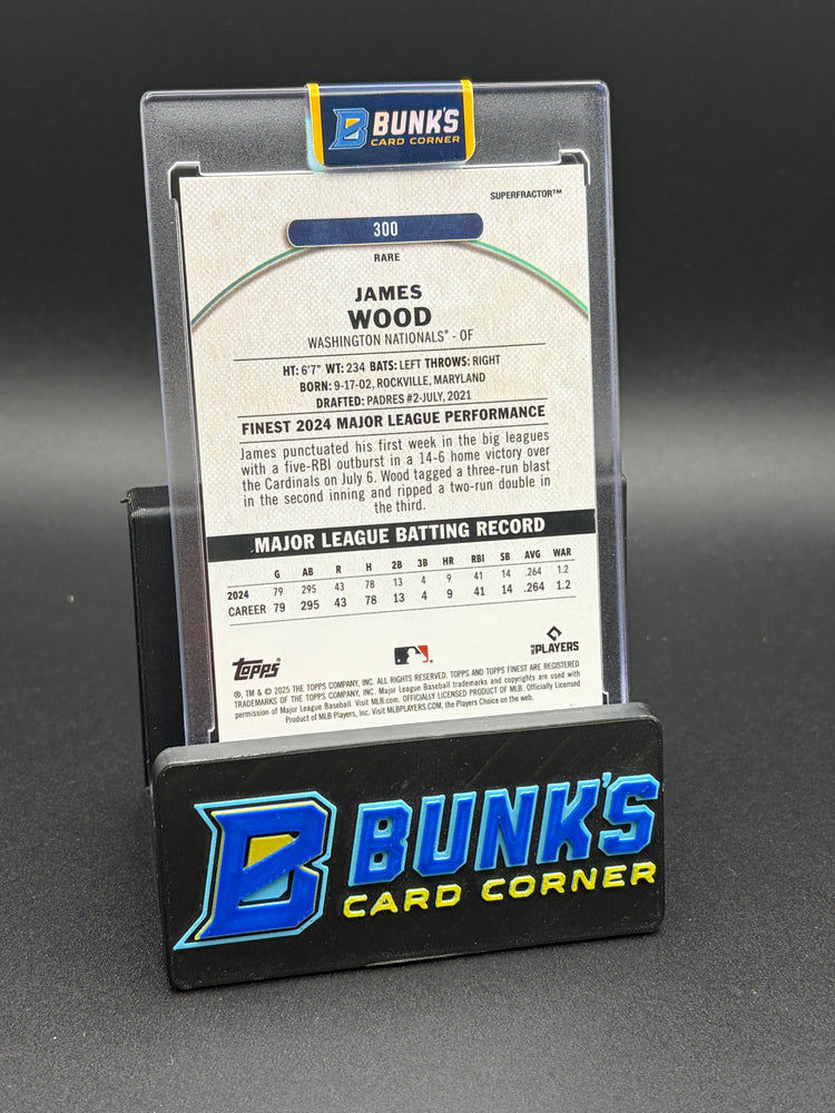 2025 James Wood Topps Finest Superfractor 1/1 RC