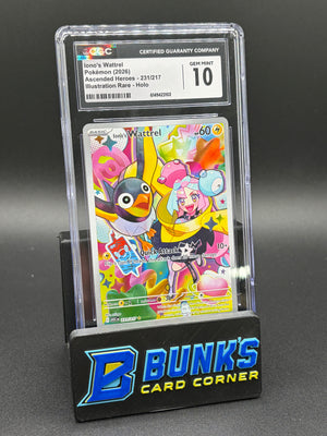 Iono's Wattrel Illustration Rare Holo CGC 10