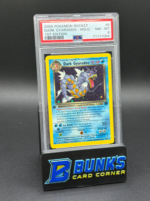 Dark Gyarados Holo 1st Edition PSA 8
