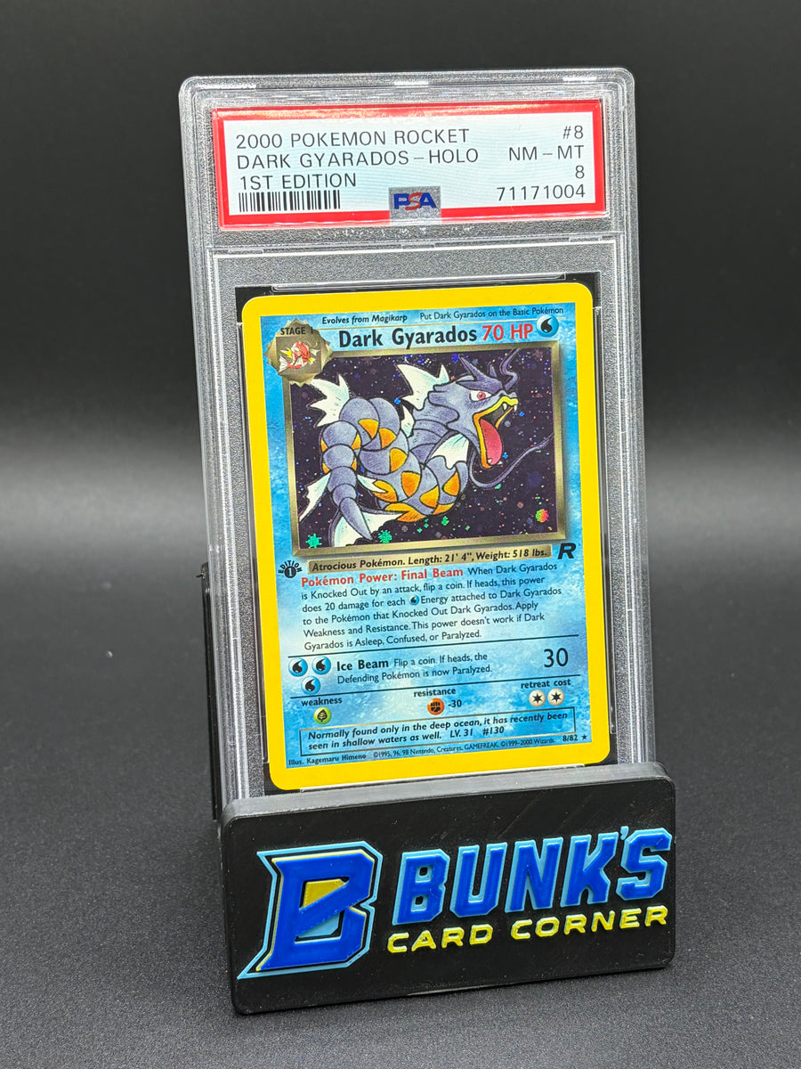 Dark Gyarados Holo 1st Edition PSA 8