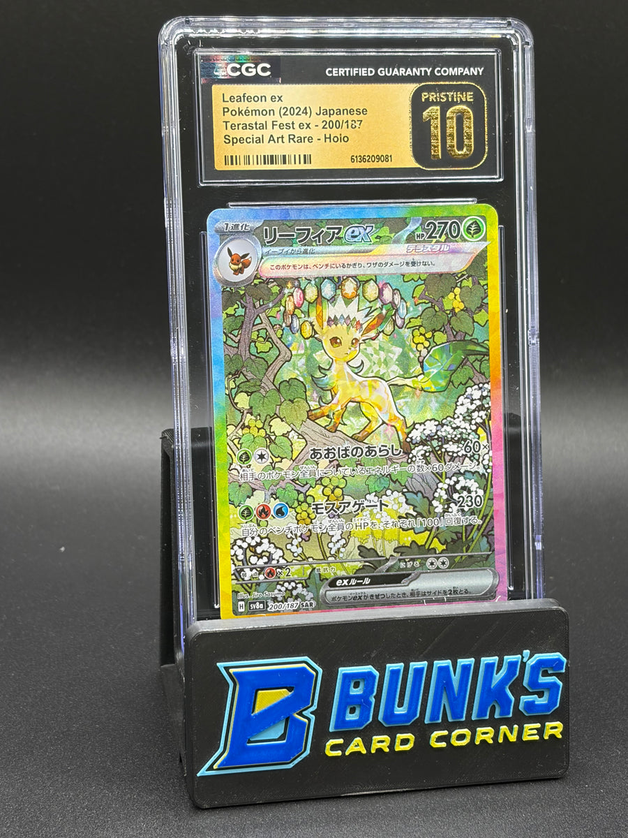 Leafeon ex Special Art Rare Holo CGC Pristine 10