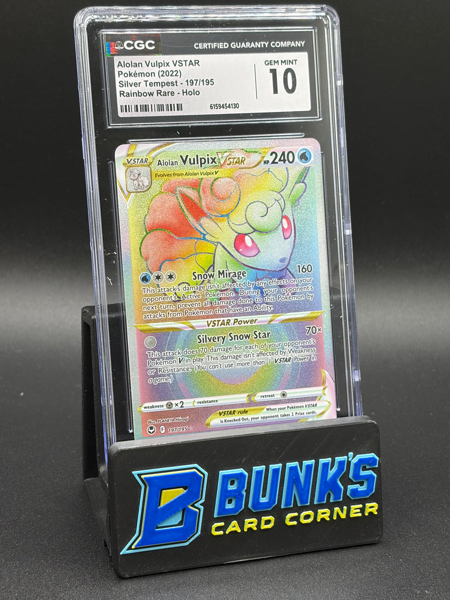 Alolan Vulpix VSTAR Rainbow Rare Holo CGC 10
