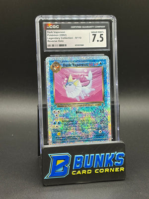 Dark Vaporeon Reverse Holo CGC 7.5