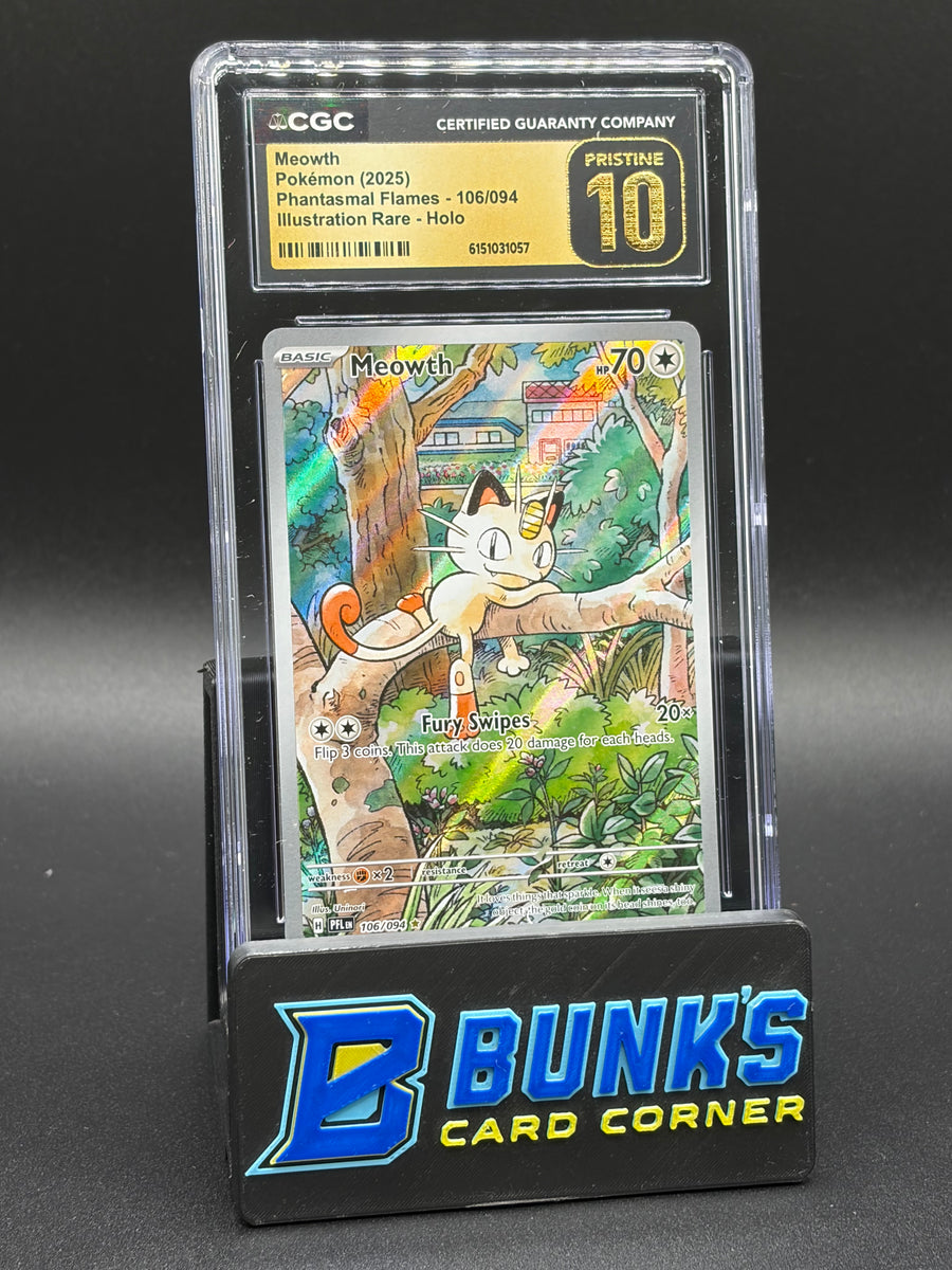 Meowth Illustration Rare Holo CGC Pristine 10