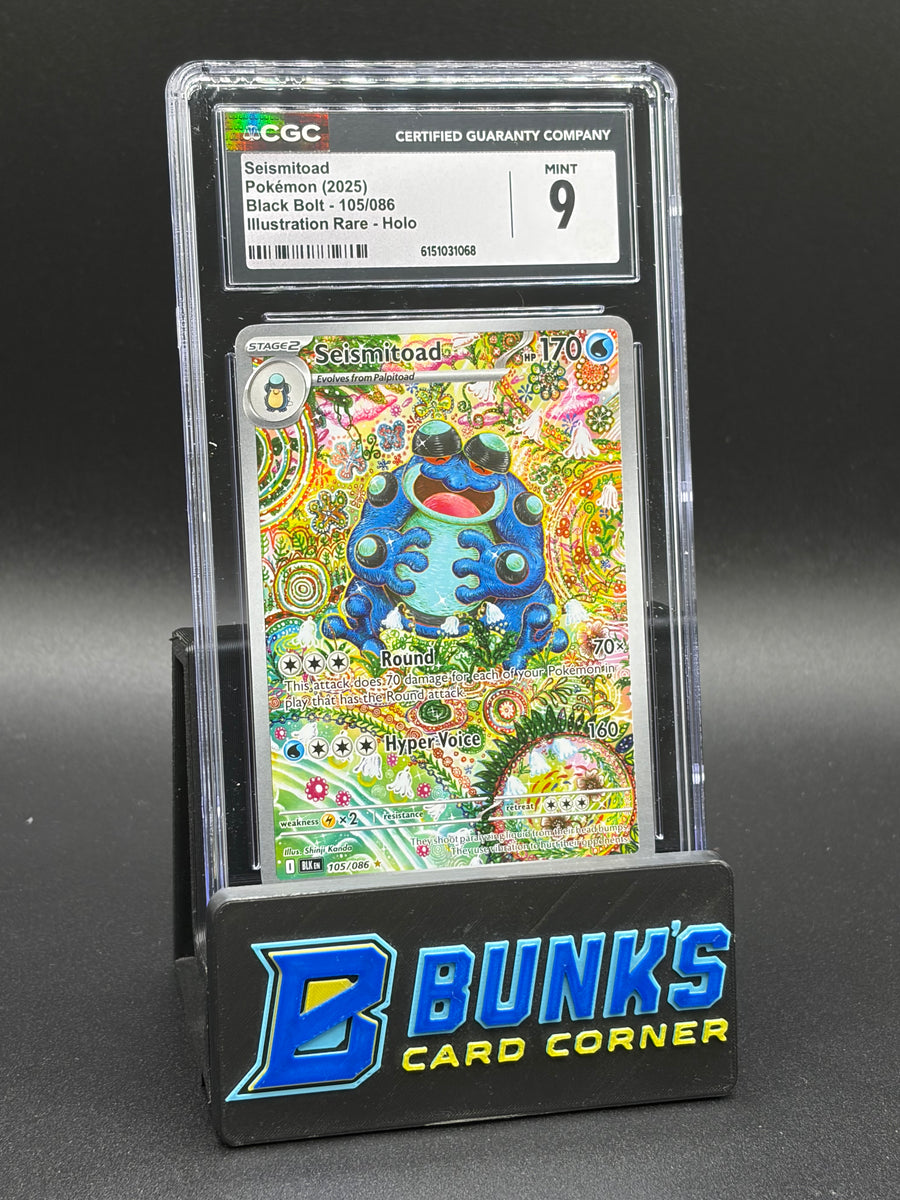 Seismitoad Illustration Rare Holo CGC 9