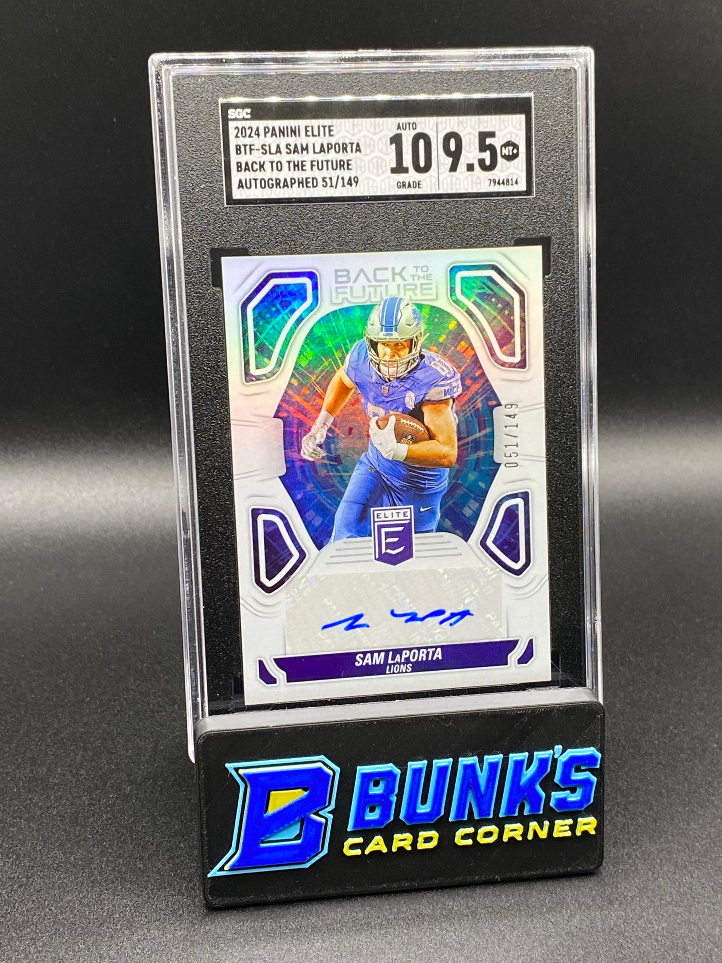 2024 Sam LaPorta Back To The Future Auto. 51/149 SGC 10/9.5