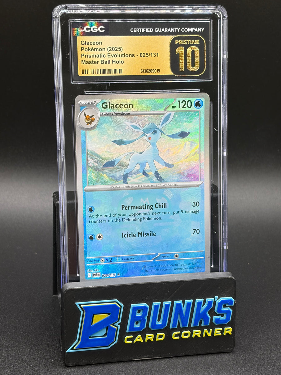 Glaceon Master Ball Holo CGC Pristine 10