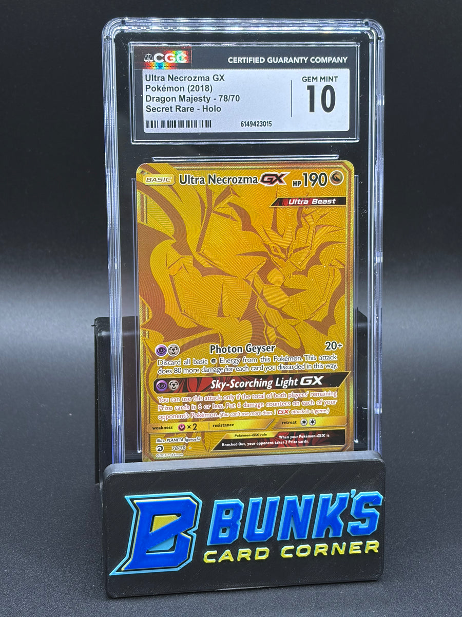 Ultra Necrozma GX Secret Rare Holo CGC 10