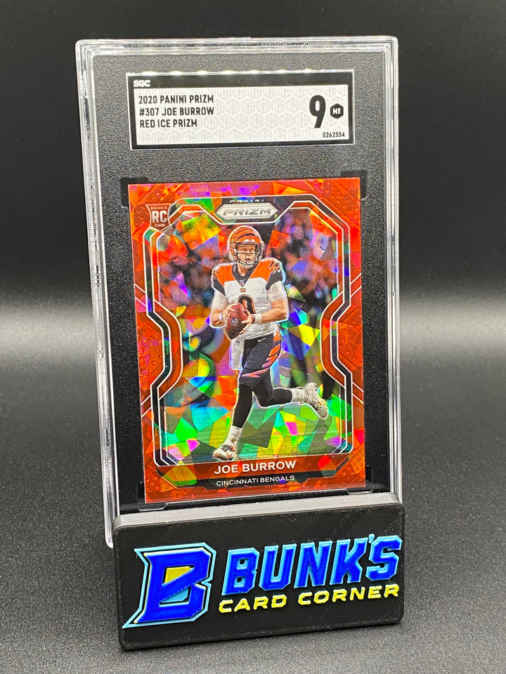 2020 Joe Burrow Red Ice Prizm SGC 9