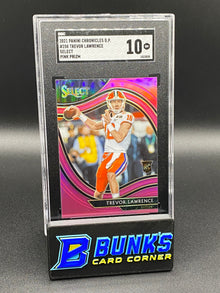 2021 Trevor Lawrence Select Pink Prizm SGC 10