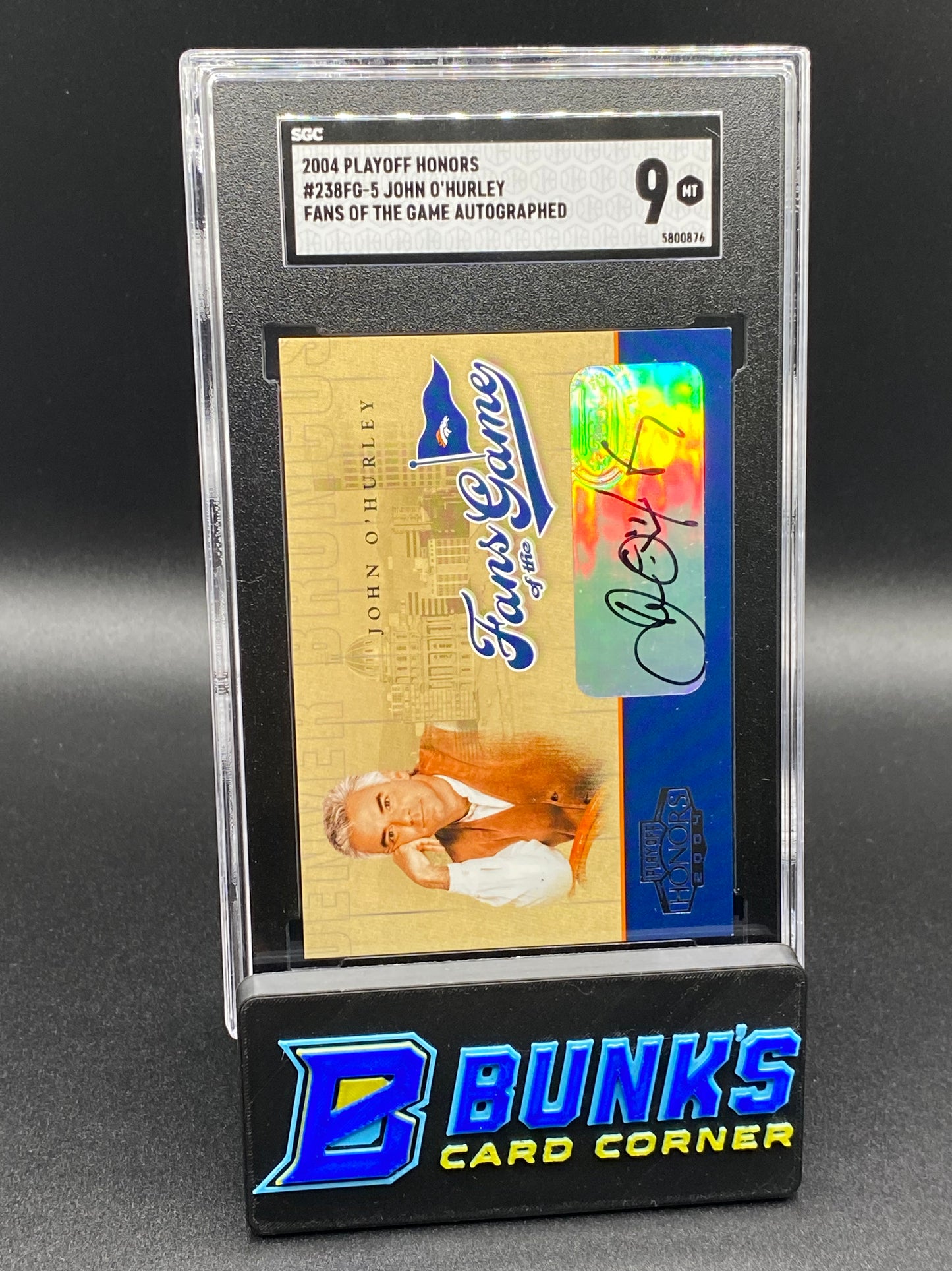 2004 John O'Hurley Fans Of The Game Auto. SGC 9