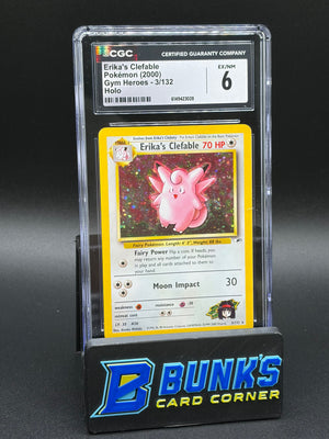 Erika's Clefable Holo CGC 6
