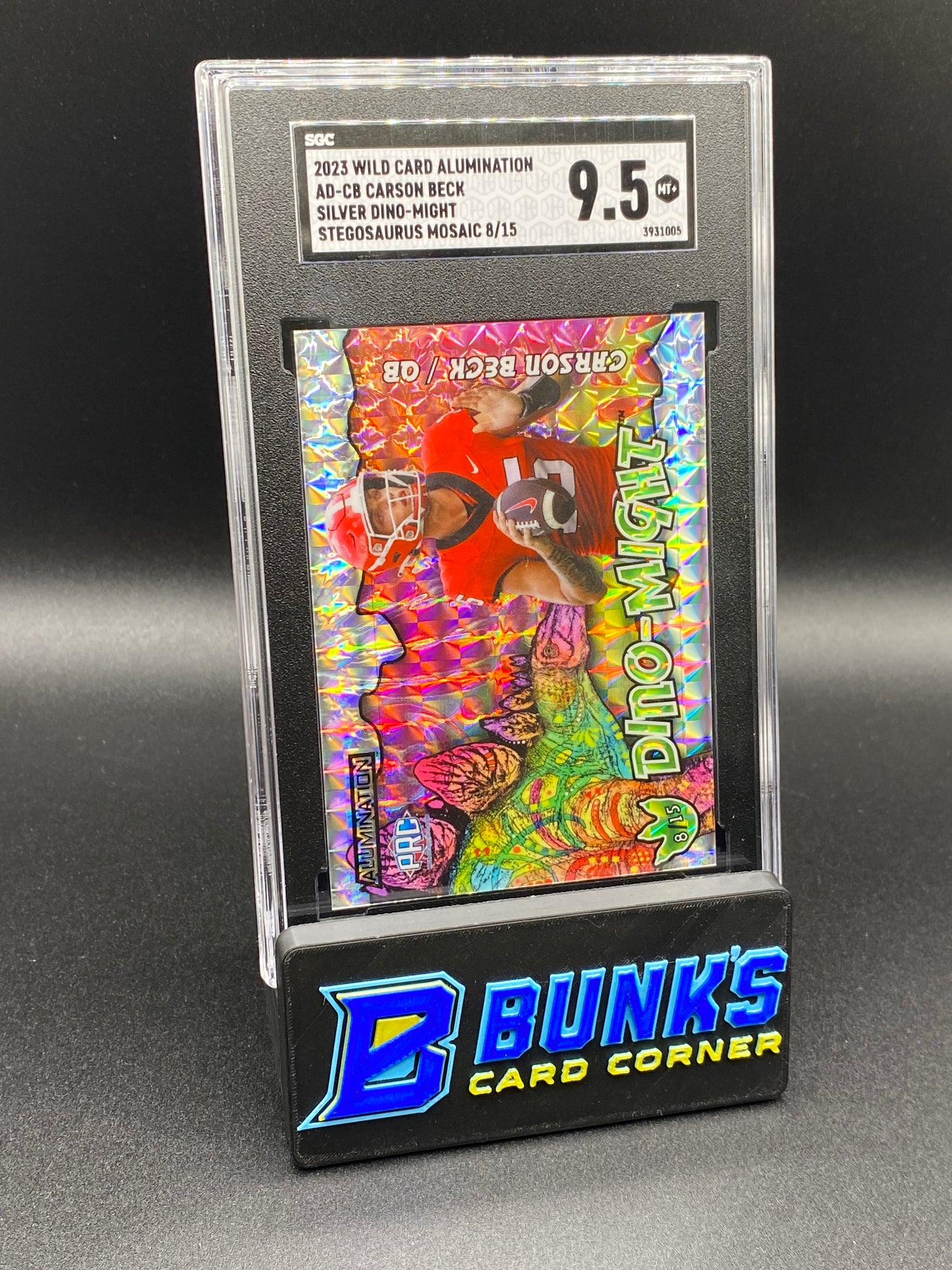 2023 Carson Beck Stegosaurus 8/15 SGC 9.5