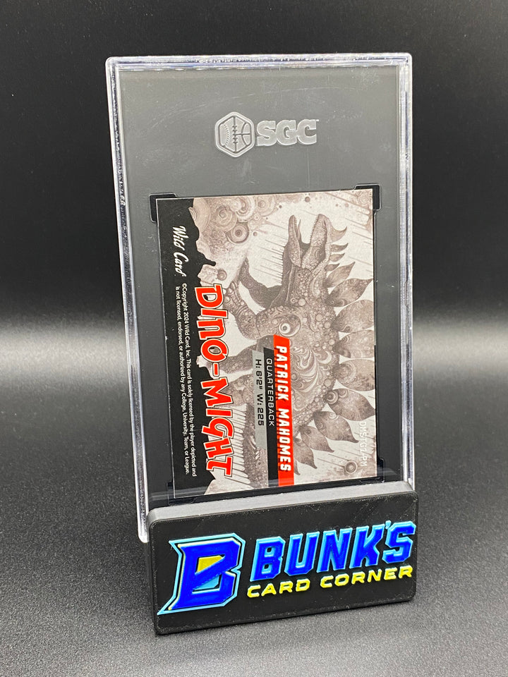 2024 Patrick MaHomes II Stegosaurus 15/15 SGC 9.5