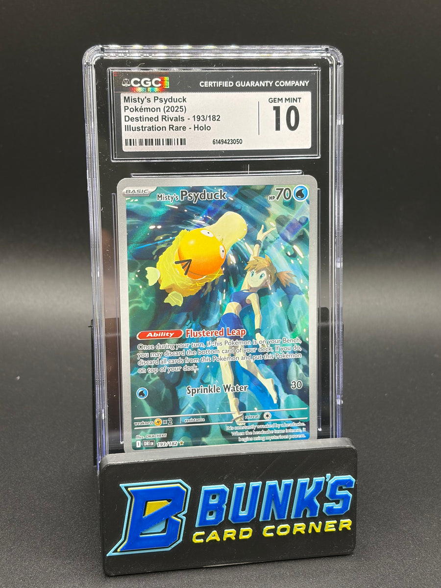 Misty's Psyduck Illustration Rare Holo CGC 10