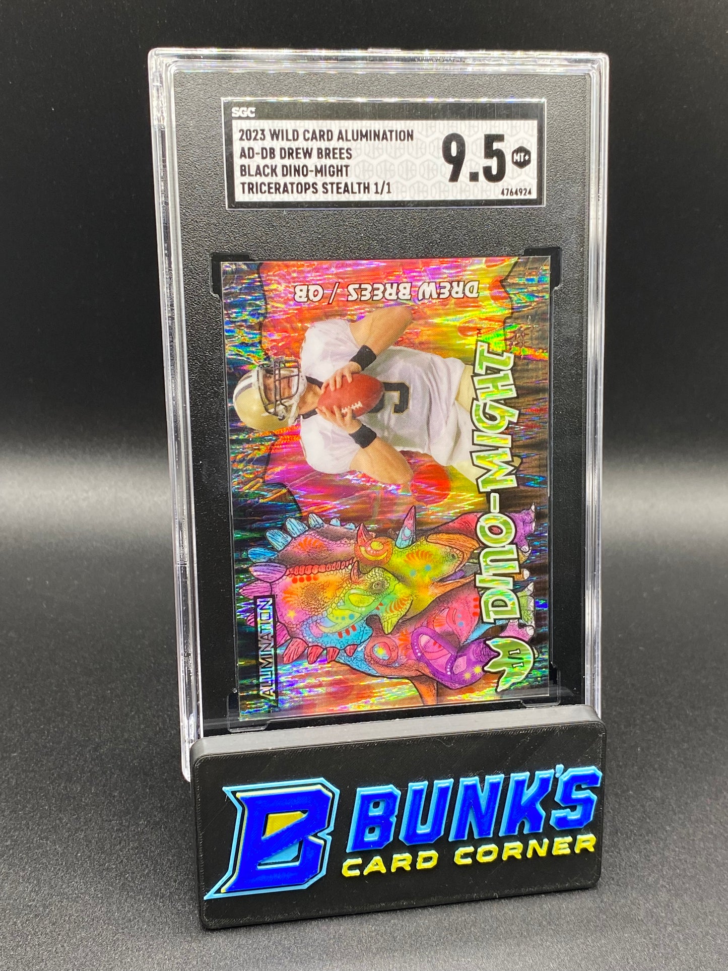 2023 Drew Brees Triceratops Stealth 1/1 SGC 9.5