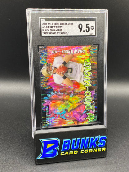 2023 Drew Brees Triceratops Stealth 1/1 SGC 9.5