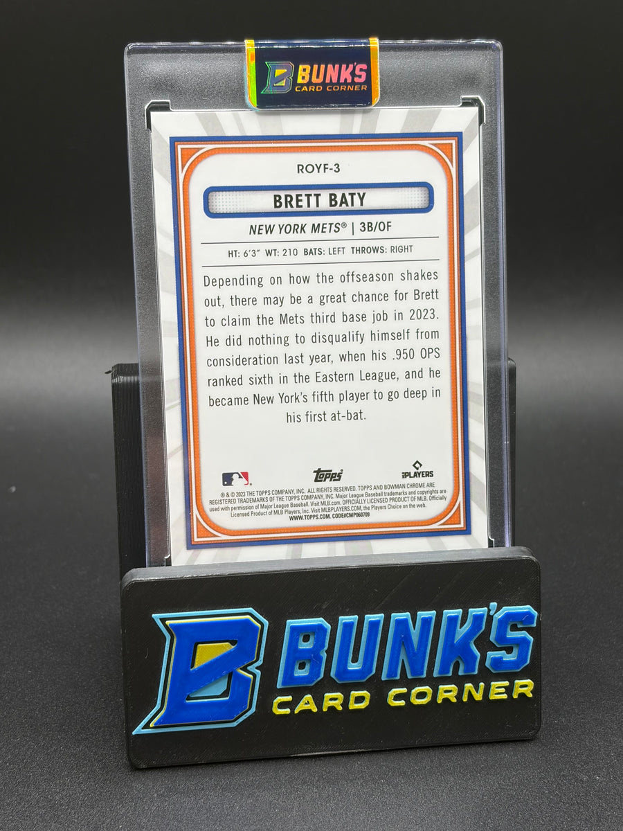 2023 Brett Baty Topps Orange RC 4/25