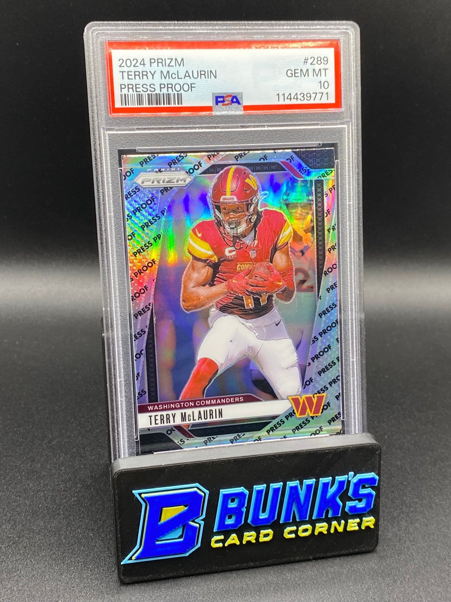 2024 Terry McLaurin Press Proof PSA 10