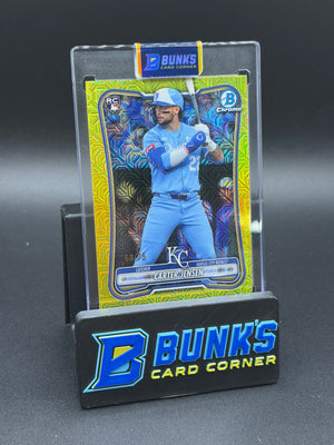 2026 Carter Jensen Bowman Chrome Mega Box Mojo Yellow Refractor RC 68/75