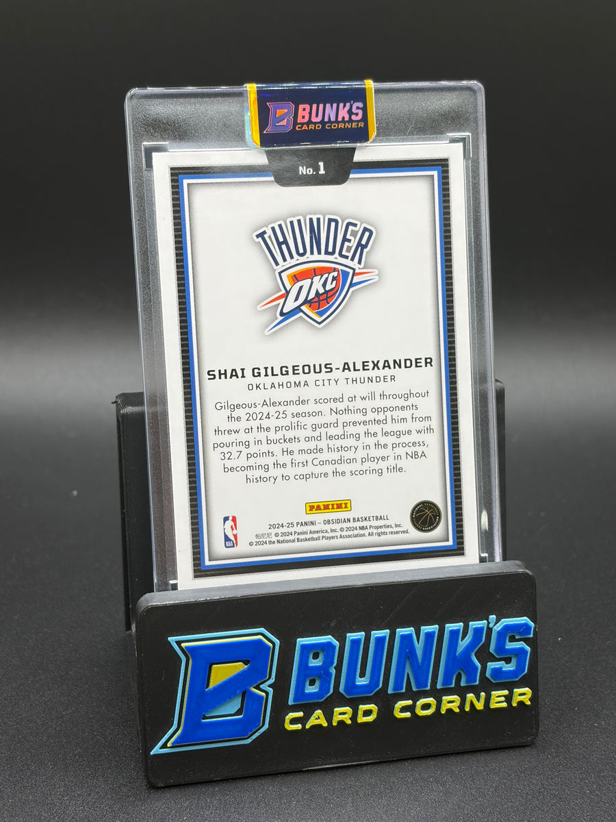 2024-25 Shai Gilgeous-Alexander Obsidian Panini Color Blast