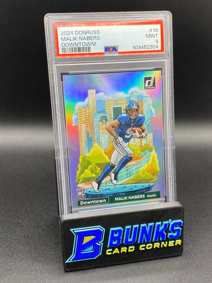2024 Malik Nabers Downtown PSA 9