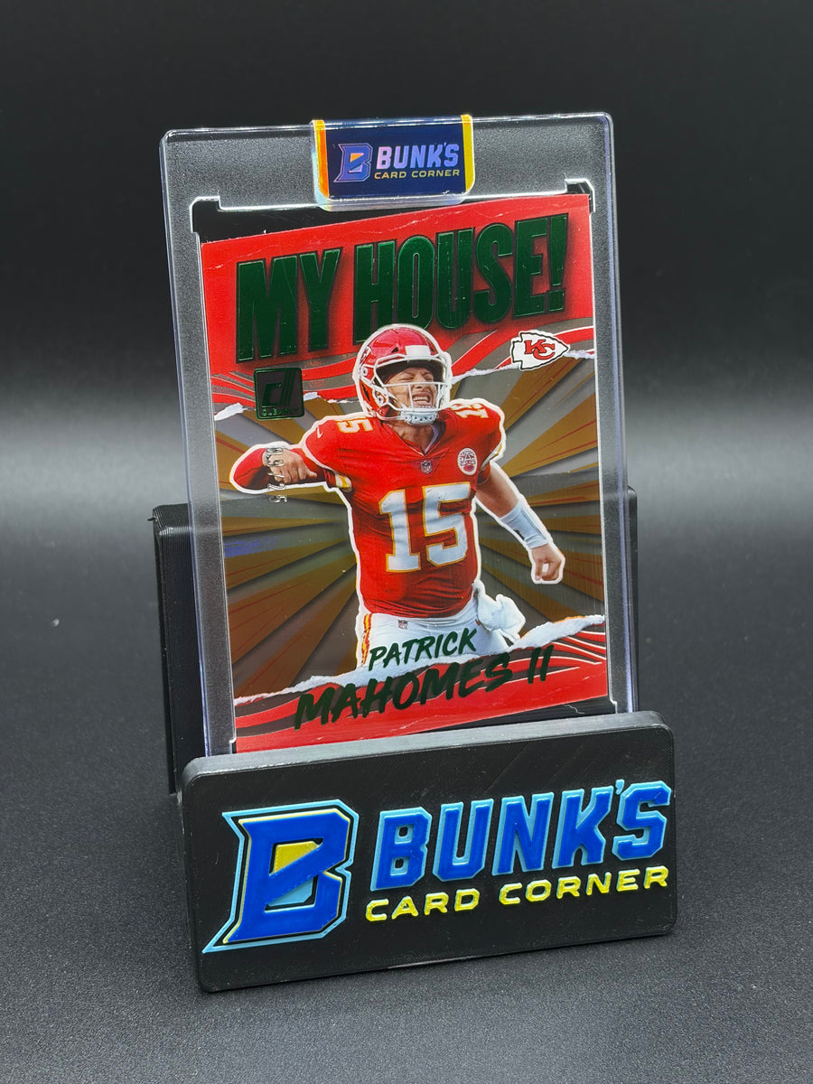 2021 Patrick Mahomes II Clearly Donruss My House Green 9/25