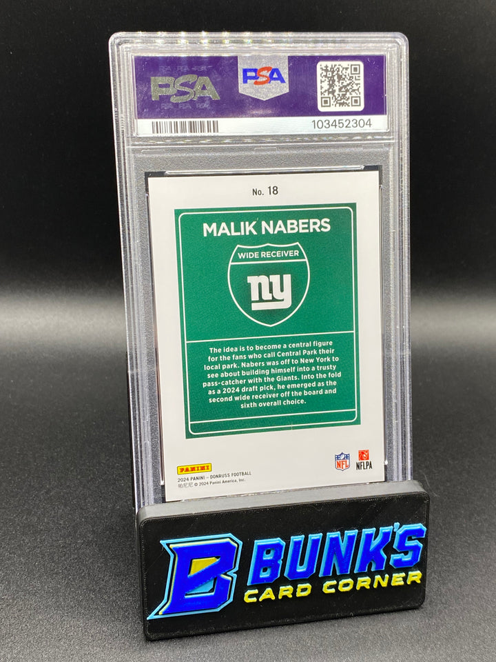 2024 Malik Nabers Downtown PSA 9