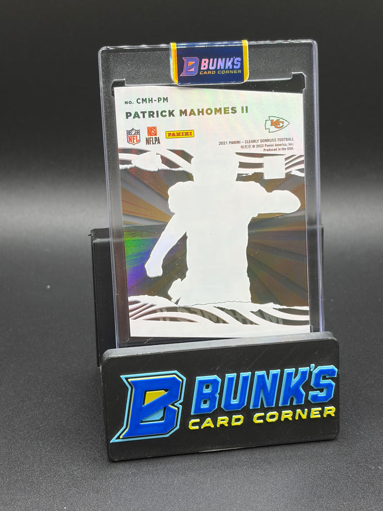 2021 Patrick Mahomes II Clearly Donruss My House Green 9/25