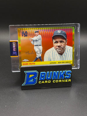 2025 Babe Ruth Plat Gold Prizm Refractor