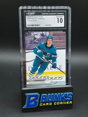 2024-25 Macklin Celebrini Young Guns Upper Deck CGC 10
